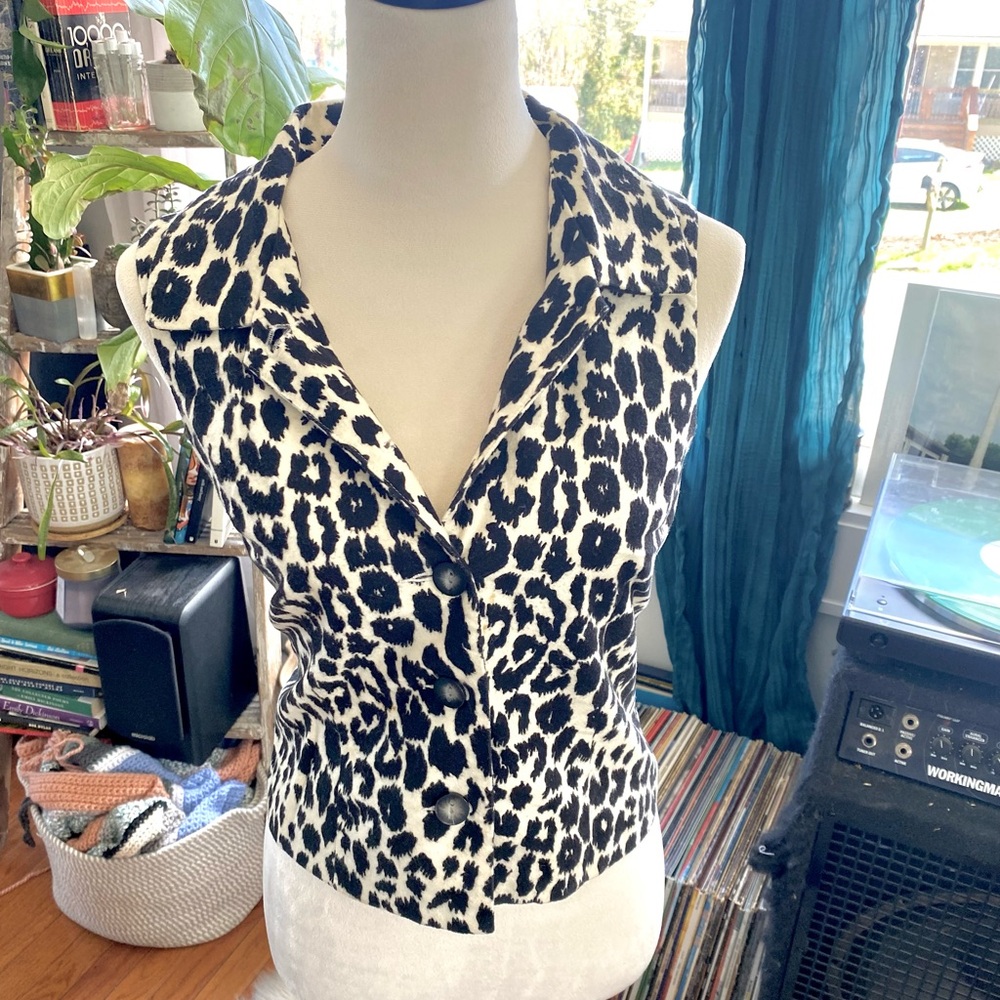 Mob Wife Cheetah Print Vest